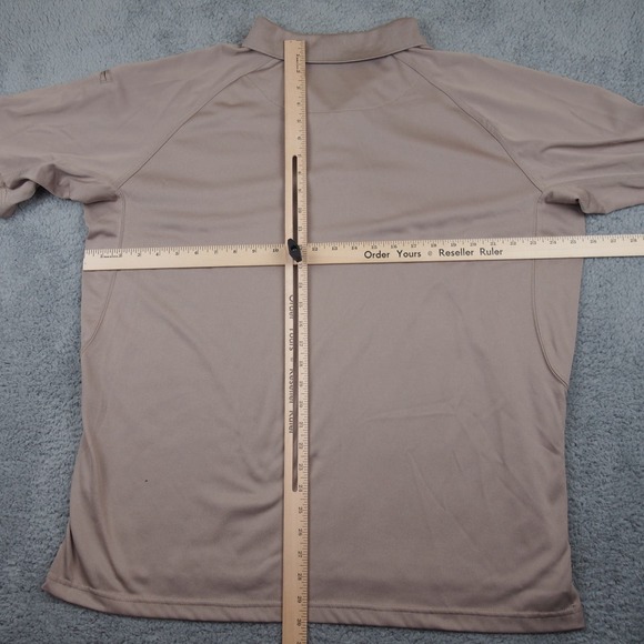 5.11 Tactical Polo Shirt Men's XL Solid Brown Performance Short Sleeve Stretch - Picture 5 of 10